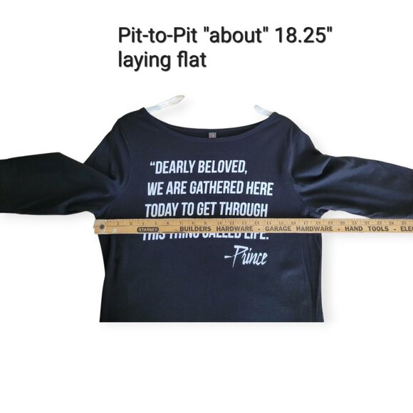 Prince 'Let's Go Crazy' Black Band Tee - Size L - Picture 4 of 7